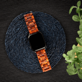 Apple Strap ( Red Moose ) - Elfen Watches - Wooden Watch