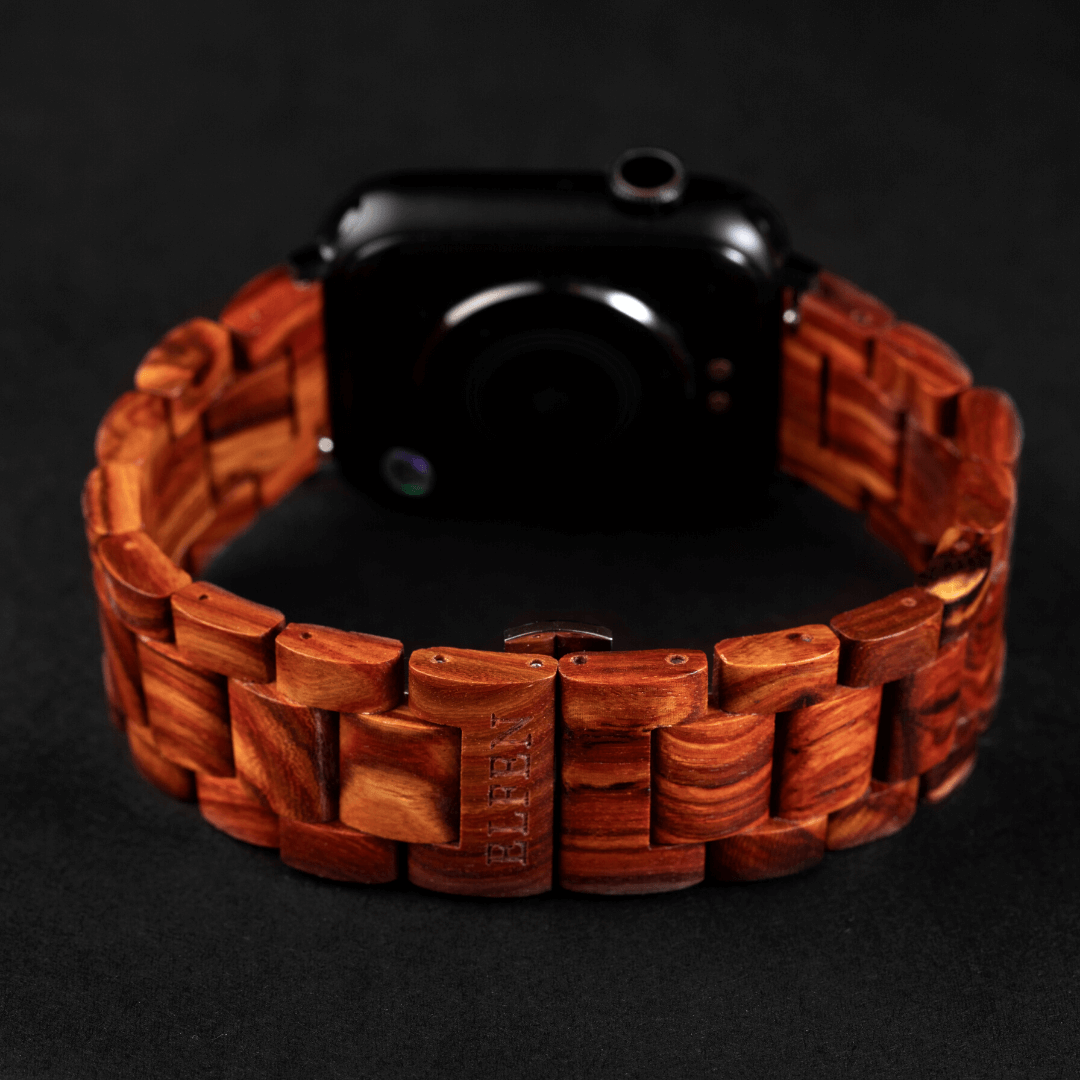 Apple Strap ( Red Moose ) - Elfen Watches - Wooden Watch