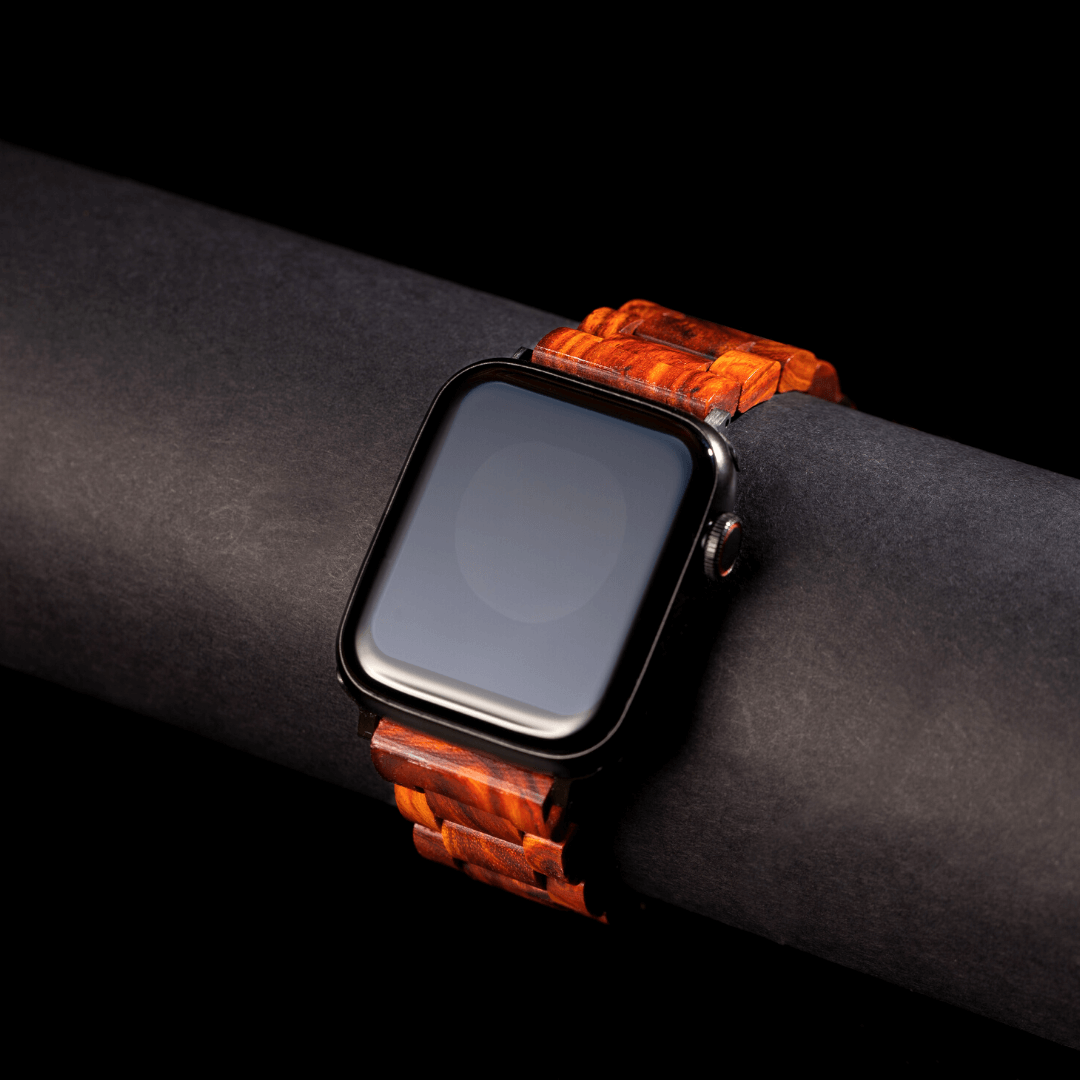 Apple Strap ( Red Moose ) - Elfen Watches - Wooden Watch