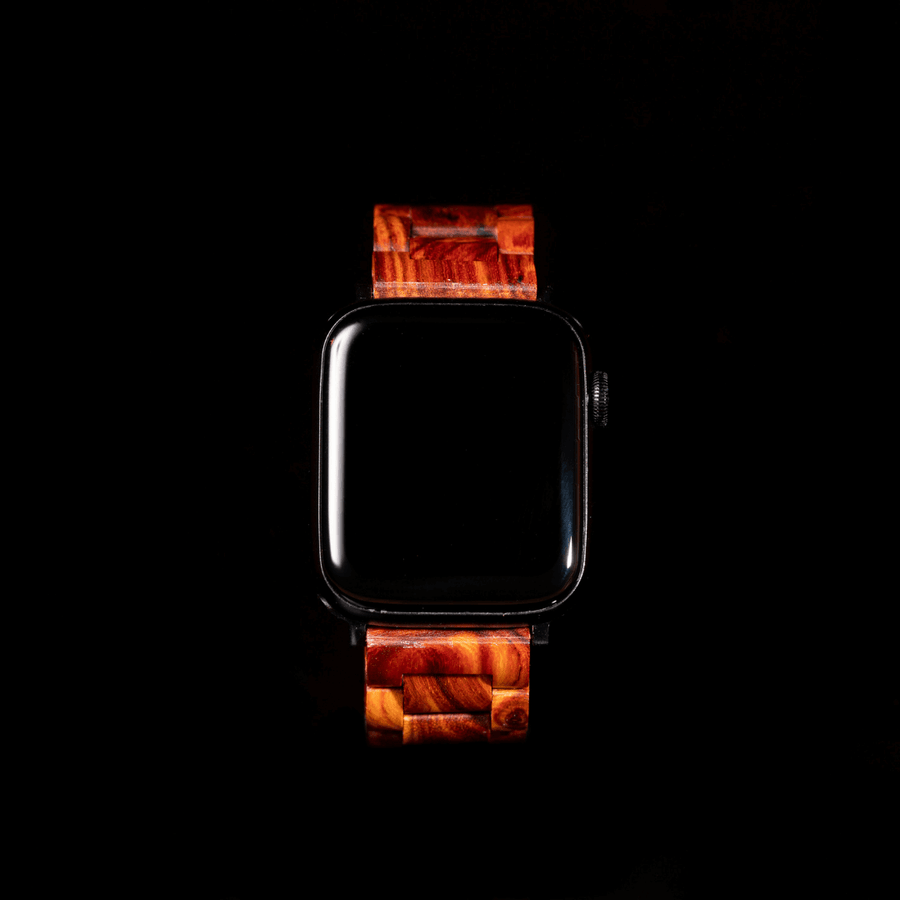 Apple Strap ( Red Moose ) - Elfen Watches - Wooden Watch