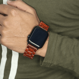 Wooden Strap ( Red Moose )