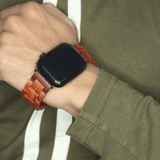Wooden Strap ( Red Moose )