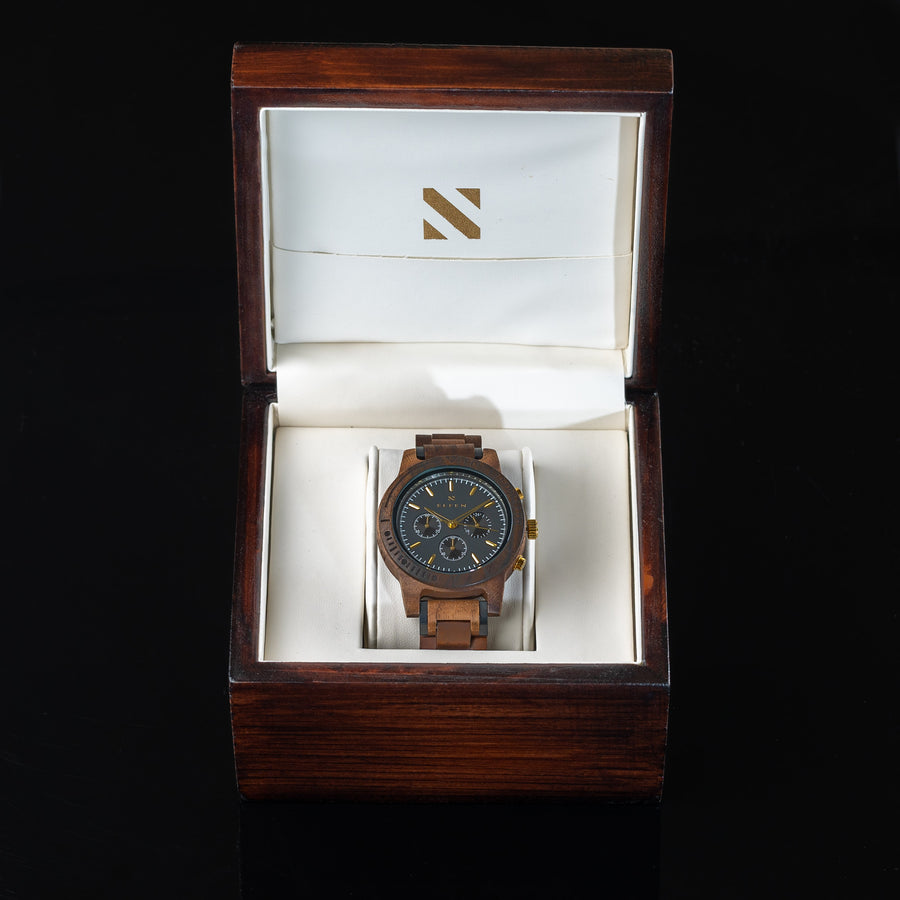 The Auburn Dusk - Elfen Watches - Wooden Watch